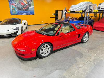 2000 Acura NSX in New Formula Red over Tan