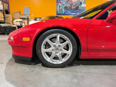 2000 Acura NSX in New Formula Red over Tan