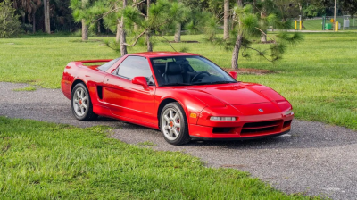 1991 Acura NSX in Formula Red over Black