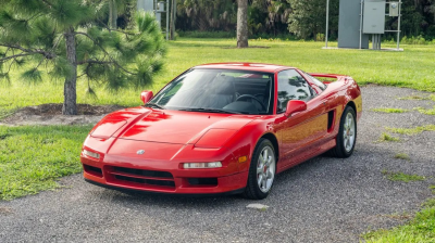 1991 Acura NSX in Formula Red over Black