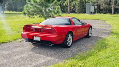 1991 Acura NSX in Formula Red over Black