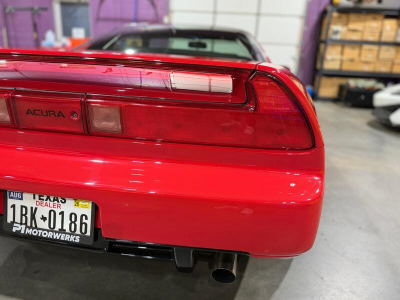 2000 Acura NSX in New Formula Red over Tan