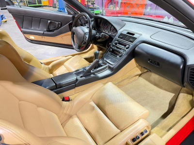 2000 Acura NSX in New Formula Red over Tan