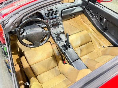 2000 Acura NSX in New Formula Red over Tan