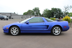 2000 Acura NSX in Monaco Blue over Black