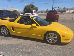 2001 Acura NSX in Spa Yellow over Black