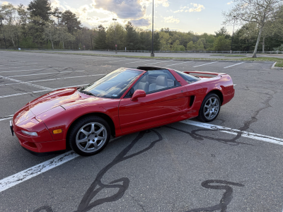 1996 Acura NSX in Formula Red over Tan