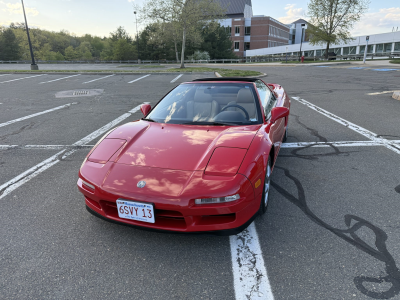 1996 Acura NSX in Formula Red over Tan