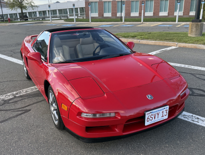 1996 Acura NSX in Formula Red over Tan