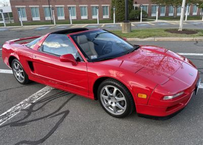 1996 Acura NSX in Formula Red over Tan