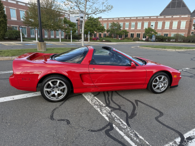 1996 Acura NSX in Formula Red over Tan