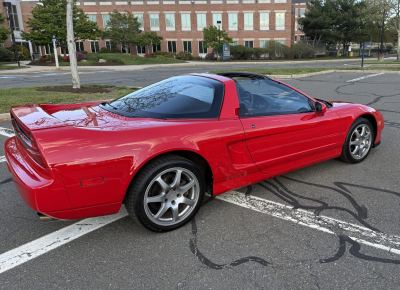 1996 Acura NSX in Formula Red over Tan