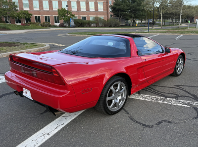 1996 Acura NSX in Formula Red over Tan