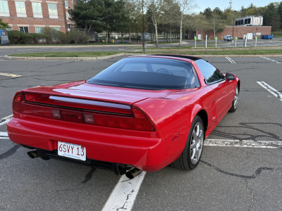 1996 Acura NSX in Formula Red over Tan