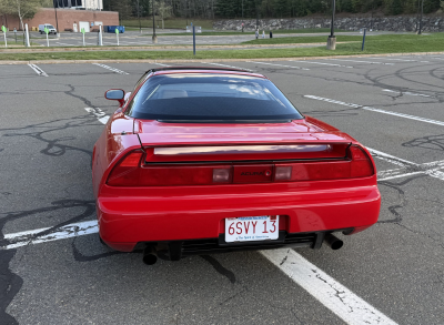1996 Acura NSX in Formula Red over Tan