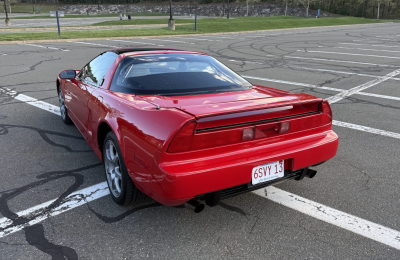 1996 Acura NSX in Formula Red over Tan