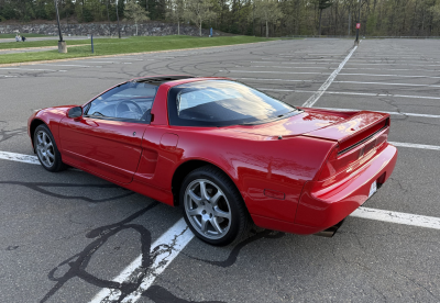 1996 Acura NSX in Formula Red over Tan