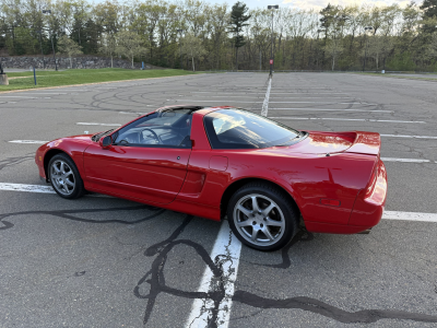 1996 Acura NSX in Formula Red over Tan