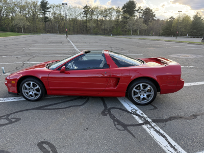 1996 Acura NSX in Formula Red over Tan