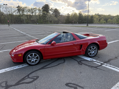 1996 Acura NSX in Formula Red over Tan