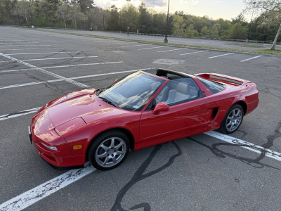 1996 Acura NSX in Formula Red over Tan