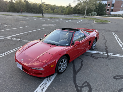 1996 Acura NSX in Formula Red over Tan