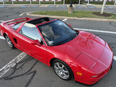 1996 Acura NSX in Formula Red over Tan