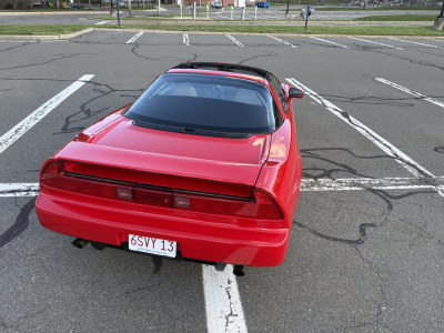 1996 Acura NSX in Formula Red over Tan