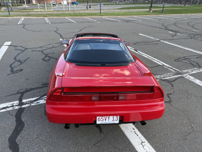 1996 Acura NSX in Formula Red over Tan