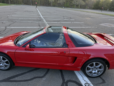1996 Acura NSX in Formula Red over Tan