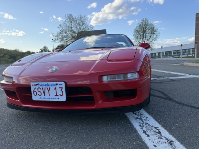 1996 Acura NSX in Formula Red over Tan