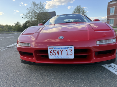1996 Acura NSX in Formula Red over Tan