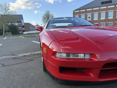 1996 Acura NSX in Formula Red over Tan