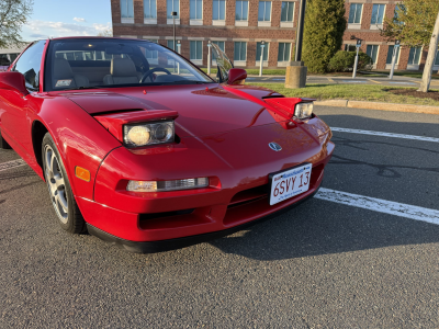 1996 Acura NSX in Formula Red over Tan