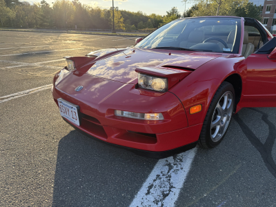 1996 Acura NSX in Formula Red over Tan