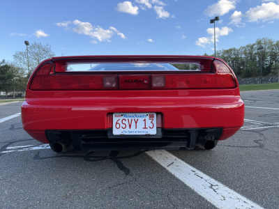 1996 Acura NSX in Formula Red over Tan