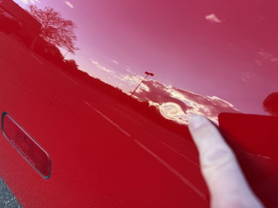 1996 Acura NSX in Formula Red over Tan