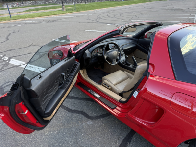 1996 Acura NSX in Formula Red over Tan
