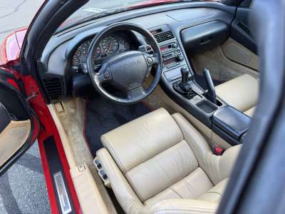 1996 Acura NSX in Formula Red over Tan