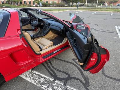 1996 Acura NSX in Formula Red over Tan