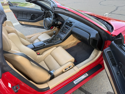 1996 Acura NSX in Formula Red over Tan