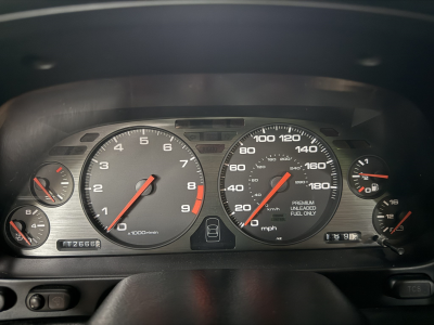 1996 Acura NSX in Formula Red over Tan