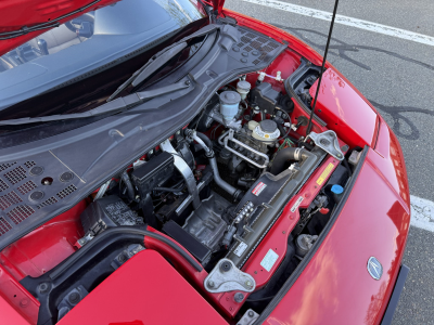1996 Acura NSX in Formula Red over Tan