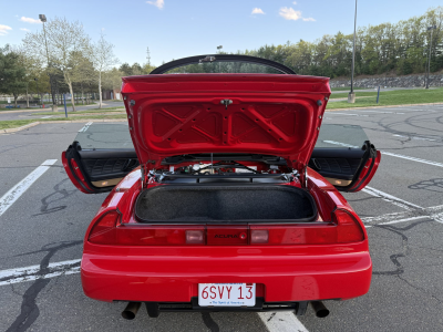 1996 Acura NSX in Formula Red over Tan