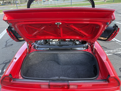 1996 Acura NSX in Formula Red over Tan