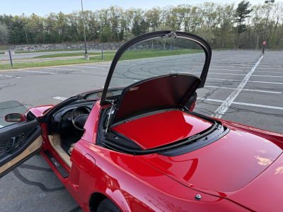 1996 Acura NSX in Formula Red over Tan