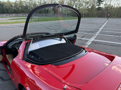 1996 Acura NSX in Formula Red over Tan