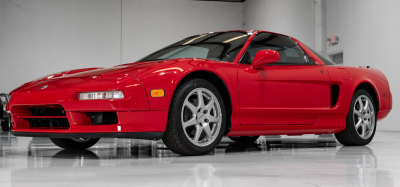 1995 Acura NSX in Formula Red over Black