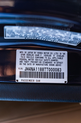 1996 Acura NSX in Purple over Tan