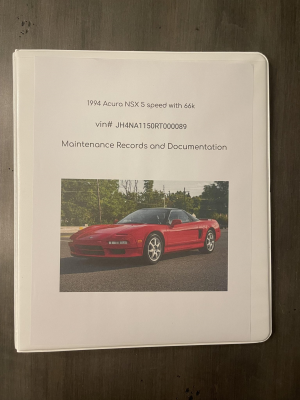 1994 Acura NSX in Formula Red over Black